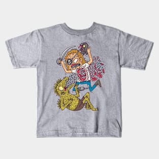 Sea Monster vs Pirate Kids T-Shirt